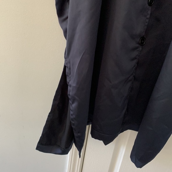 Tabitha navy caftan size 16 silky cover Up oversized lagenlook‎ bohemian - Picture 4 of 9